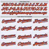 Custom White Orange-Royal Mesh Authentic Throwback Baseball Jersey