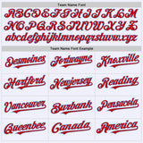 Custom White Red-Light Blue Mesh Authentic Throwback Baseball Jersey