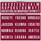 Custom White Maroon-Gold Authentic Baseball Jersey