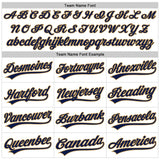 Custom White Navy-Old Gold Authentic Throwback Baseball Jersey