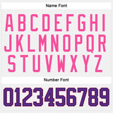 Custom White Purple Black-Pink Hockey Jersey