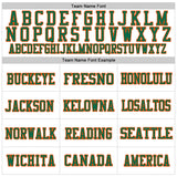 Custom White Kell Green-Orange Mesh Authentic Football Jersey