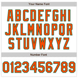 Custom White Orange-Kelly Green Authentic Baseball Jersey