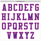 Custom White Purple-Pink Authentic Baseball Jersey