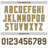 Custom White Steel Gray-Old Gold Authentic Baseball Jersey