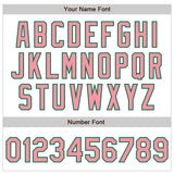 Custom White Medium Pink-Kelly Green Authentic Baseball Jersey