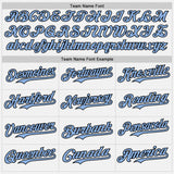 Custom White Light Blue Black-Red Authentic Baseball Jersey