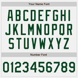 Custom White Green Authentic Baseball Jersey