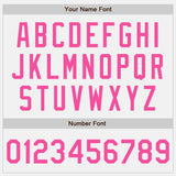 Custom White Pink Authentic Baseball Jersey
