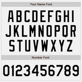 Custom White Black Shadow Blue-Light Yellow Authentic Baseball Jersey