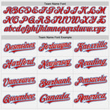 Custom White Red-Royal Authentic Baseball Jersey