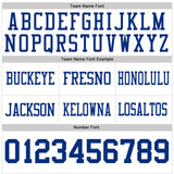 Custom White Royal Mesh Authentic Football Jersey