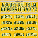 Custom Yellow Green-White Authentic Basketball Jersey