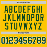 Custom Yellow Green-White Authentic Basketball Jersey