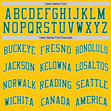 Custom Yellow Kelly Green-White Authentic Basketball Jersey
