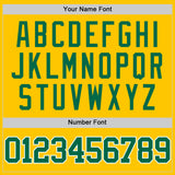 Custom Yellow Kelly Green-White Authentic Basketball Jersey
