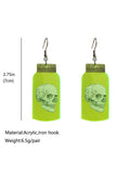Women's Holy Ghost Fluorescent Acrylic Earrings
