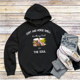 Dirt And Horse Smell Are Always Good For The Soul - Photo Personalized Pullover Hoodie, Gift For Farmer