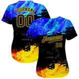 Custom 3D Pattern Design Fade Authentic Baseball Jersey