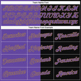 Custom Stitched Black Purple-Old Gold 3D Pattern Scary Faces Of Halloween Pumpkin Sports Pullover Sweatshirt Salute To Service Hoodie