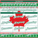 Custom Stitched Red White-Kelly Green 3D Canadian Flag Sports Pullover Sweatshirt Hoodie