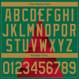 Custom Stitched Kelly Green Old Gold-Red 3D Christmas Tree Sports Pullover Sweatshirt Hoodie