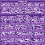 Custom Purple Purple-White 3D Pattern Design Authentic Baseball Jersey