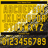 Custom Gold Gold-Black 3D Pattern Design Authentic Baseball Jersey