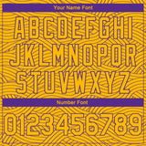 Custom Gold Purple Authentic City Edition Basketball Jersey