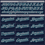 Custom Navy Gray-Teal 3D Seattle City Edition Fade Fashion Authentic Baseball Jersey