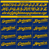 Custom Royal Yellow-Black 3D Seattle City Edition Fade Fashion Authentic Baseball Jersey