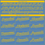 Custom Light Blue Yellow 3D Boston City Edition Fade Fashion Authentic Baseball Jersey