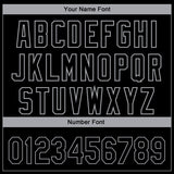 Custom Black Gray 3D Chicago City Edition Fade Fashion Authentic Baseball Jersey