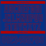 Custom Royal Red 3D Atlanta City Edition Fade Fashion Authentic Baseball Jersey