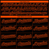 Custom Black Orange 3D Baltimore City Edition Fade Fashion Authentic Baseball Jersey