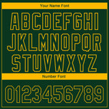 Custom Green Gold 3D Oakland City Edition Fade Fashion Authentic Baseball Jersey