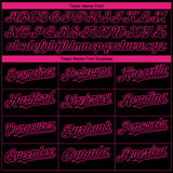 Custom Black Hot Pink-White 3D Pink Ribbon Breast Cancer Awareness Month Women Health Care Support Authentic Baseball Jersey