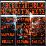 Custom Stitched Black Orange 3D Skull Fashion Sports Pullover Sweatshirt Hoodie