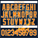 Custom Stitched Black Bay Orange-White 3D Pattern Design Fire Dragon Sports Pullover Sweatshirt Hoodie