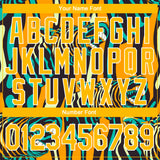 Custom Stitched Gold-White 3D Pattern Design Zebra Sports Pullover Sweatshirt Hoodie