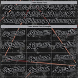 Custom Black Gray 3D Pattern Design Billiards Snooker 8 Ball Authentic Baseball Jersey