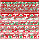 Custom Stitched White Red-Kelly Green Christmas 3D Sports Pullover Sweatshirt Hoodie
