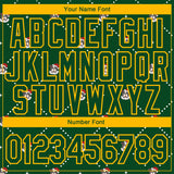 Custom Stitched Green Gold Christmas Dog Wearing Santa Claus Costume 3D Sports Pullover Sweatshirt Hoodie