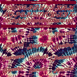 Custom Stitched Tie Dye Crimson-Cream 3D Hippie Batik Sports Pullover Sweatshirt Hoodie