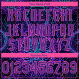 Custom Purple Pink 3D Pattern Design Magic Mushrooms Over Sacred Geometry Psychedelic Hallucination Authentic Basketball Jersey