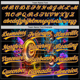 Custom Black Gold-Purple 3D Pattern Design Music Festival Vintage Speaker Music Sound System Authentic Baseball Jersey