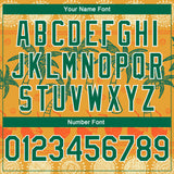 Custom Bay Orange Kelly Green-White 3D Pattern Hawaii Beach Palm Trees Authentic Basketball Jersey