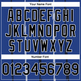 Custom Royal Black-White Lines Authentic City Edition Basketball Jersey
