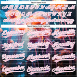 Custom Navy Light Pink-White 3D Pattern Design Jellyfish Floating In The Ocean Authentic Baseball Jersey