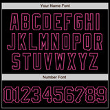 Custom Black Pink 3D Pattern Design Abstract Splatter Grunge Art Authentic Baseball Jersey